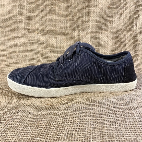 Mens Toms shoes sneakers canvas casual dark gray size 8.5 - Picture 3 of 11